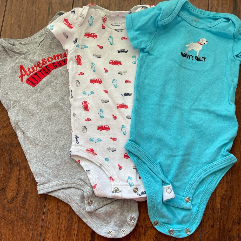 Baby boy, bodysuit set of three